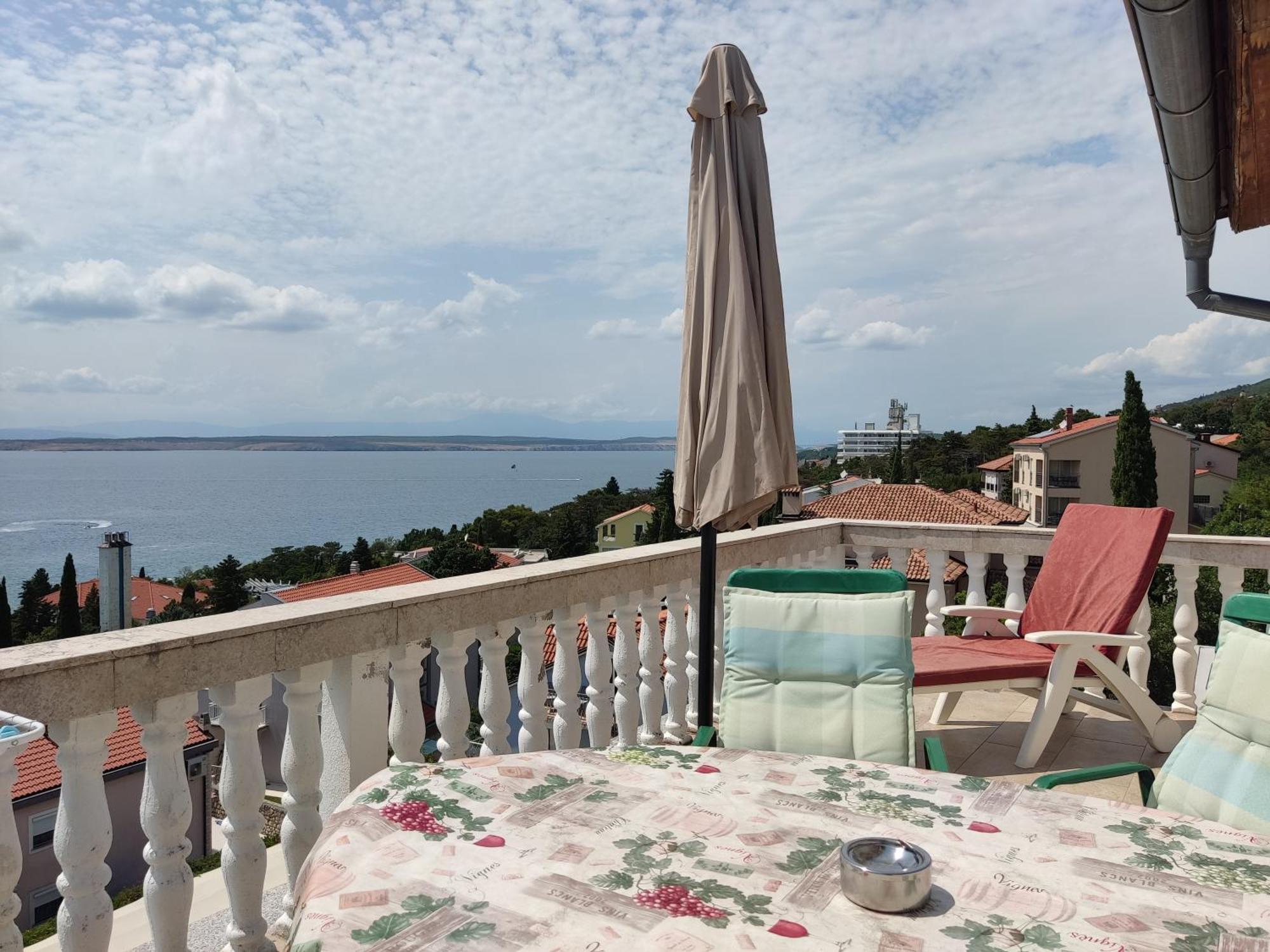 Panorama View Close Sandy Beach 100M To Talasoterapija, Crikvenica Eksteriør bilde
