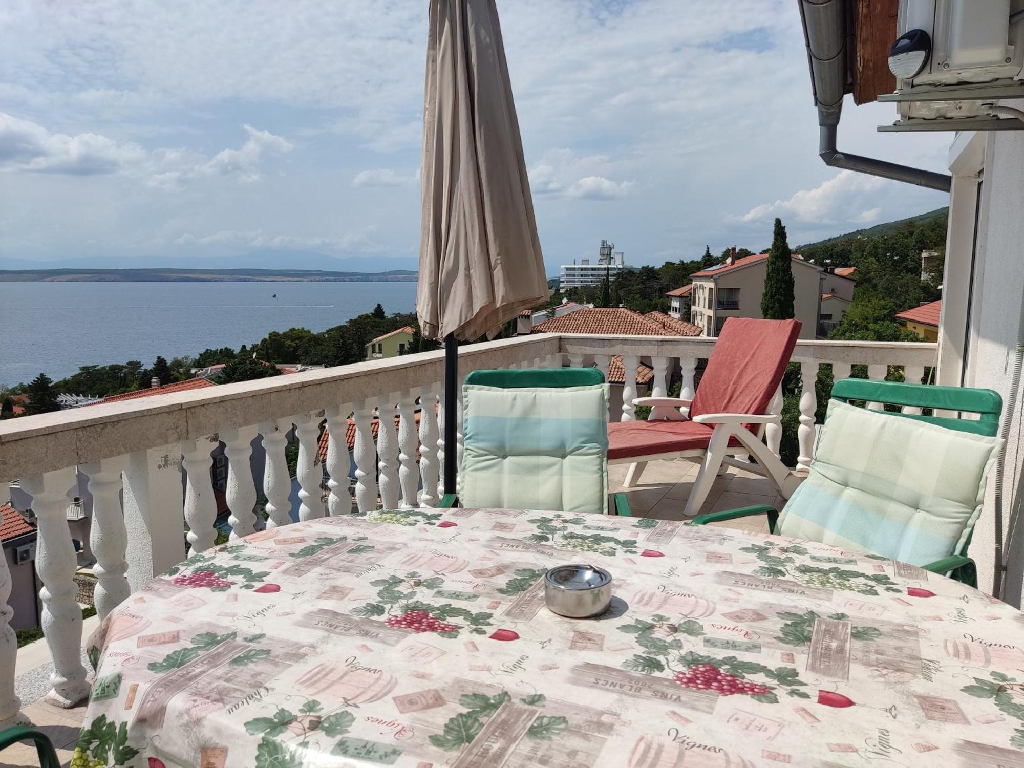 Panorama View Close Sandy Beach 100M To Talasoterapija, Crikvenica Eksteriør bilde